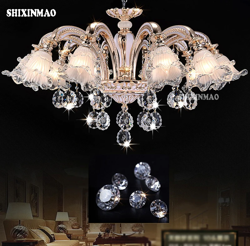 Роскошная хрустальная люстра SHIXINMAO Светильники для гостиной хрустальные