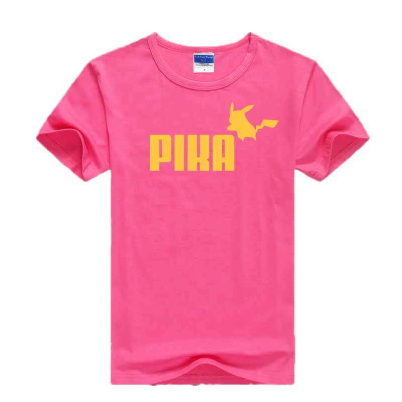ZSIIBO/Детские топы футболки с Пикачу мультяшный дизайн смешной короткий рукав