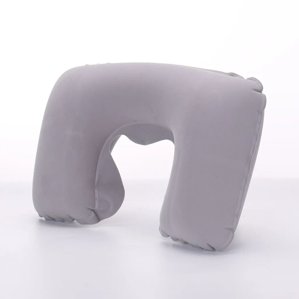 

Sale 1PC Headrest Soft U Shaped Cushion Air Flight Inflatable Pillows Car Nursing Cushion Travel Pillow Support Neck