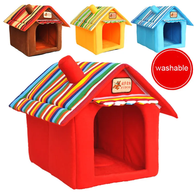 Всесезонная моющаяся кровать для домашних животных домик палатка собак кошек