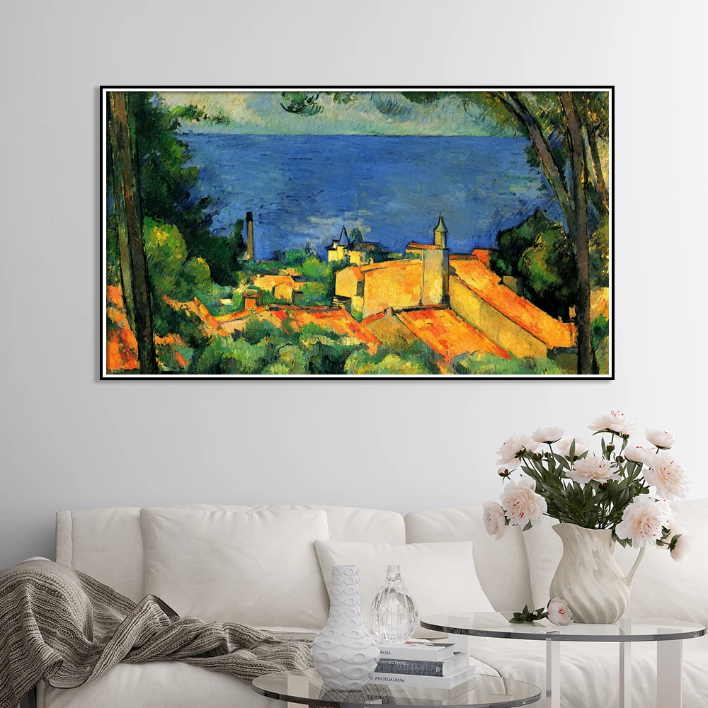 Картина маслом на холсте Paul Cezanne деревенские плакаты и принты настенная живопись