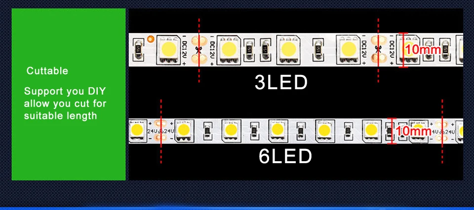 RGB Светодиодная лента DC 12 В светодиодный светильник 5050 5630 3528 3014SMD 5 м/лот высокая яркость Fita неоновая лента светодиодный светодиод