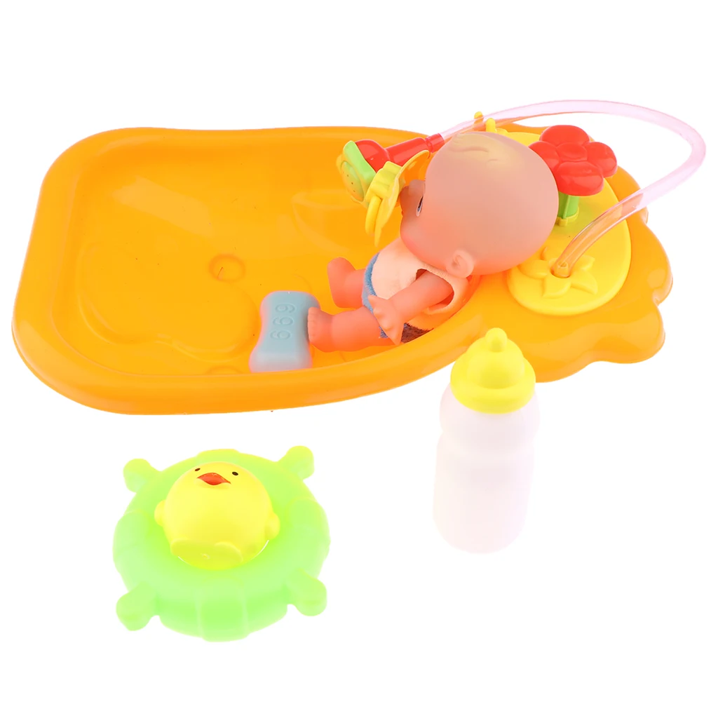 Bathtime кукольный набор для ванной мини игрушка ванны с детской куклой ролевые игры