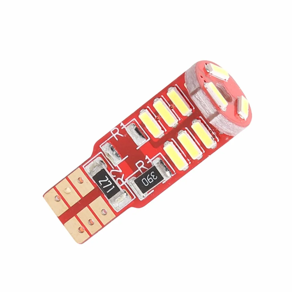 CAN-bus безошибочный 15-SMD T10 W5W LED 5W5 4014 габаритный фонарь белый | Автомобили и