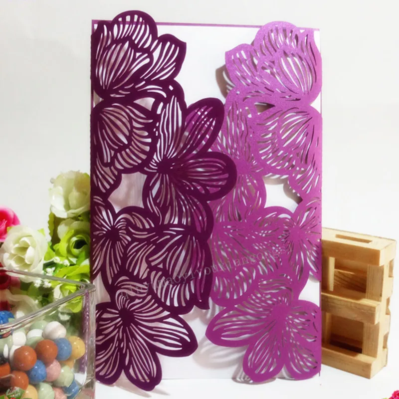 10 шт. пригласительные открытки с лазерной резкой|card invitation|card cardcard cut |
