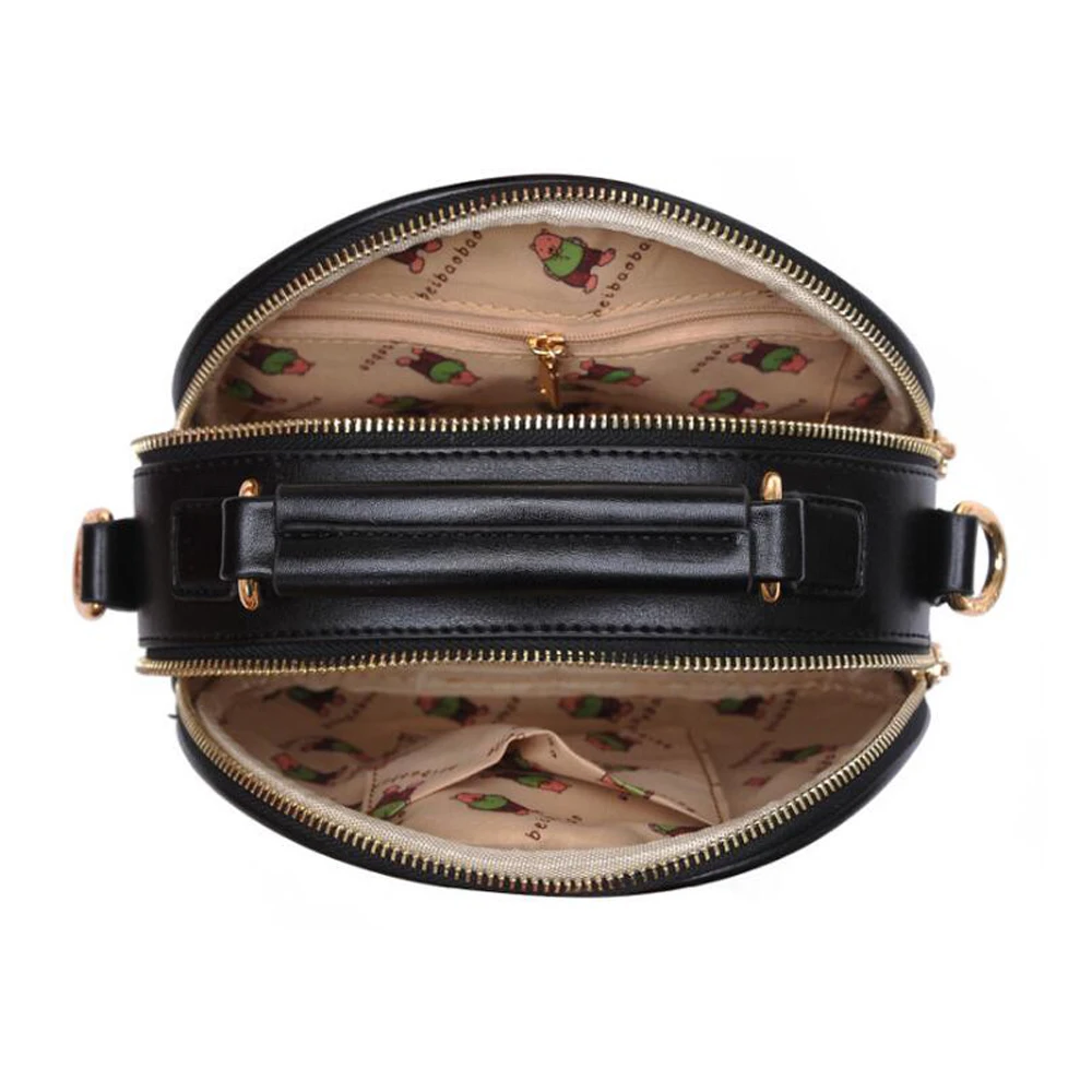 Женские сумки через плечо женские crossbody кожаные с меховым помпоном женщины кошки
