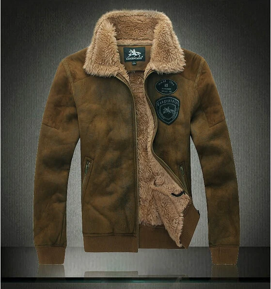 Sheep skin Genuine Leather jacket Men 