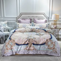 bohemia egyptian cotton flatbed sheet duvet cover fitted sheet 4pcs queen king bedding set bed set parure de lit ropa de cama