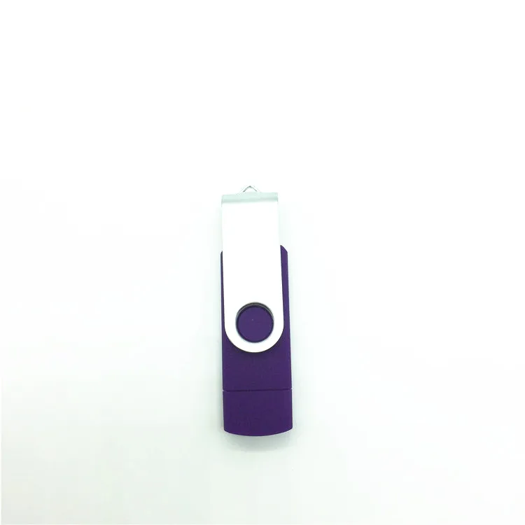Purple Двухпортовый смартфон OTG USB флэш-накопитель 64 Гб Флешка 32 ГБ флэш-накопитель карта памяти Флешка для Android Multitul USB драйвер - Цвет: Purple