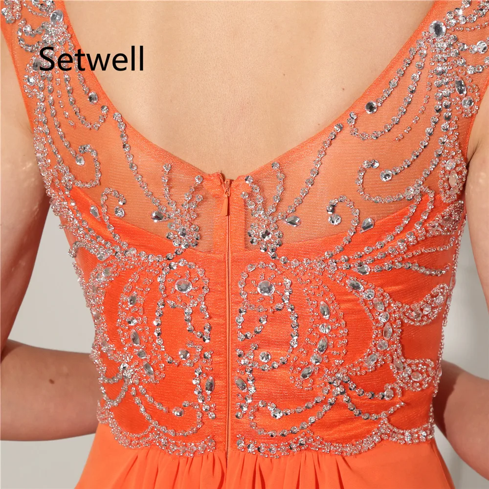 

Setwell 2017 Prom Dresses High Quality Beading Sequin Prom Dress Summer Chiffon Mini Short Homecoming Dress Custom Made Dress