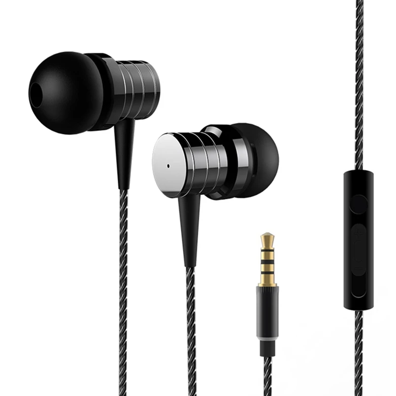 Стерео Наушники Hi Fi музыкальный бас наушники вкладыши с микрофоном для телефона