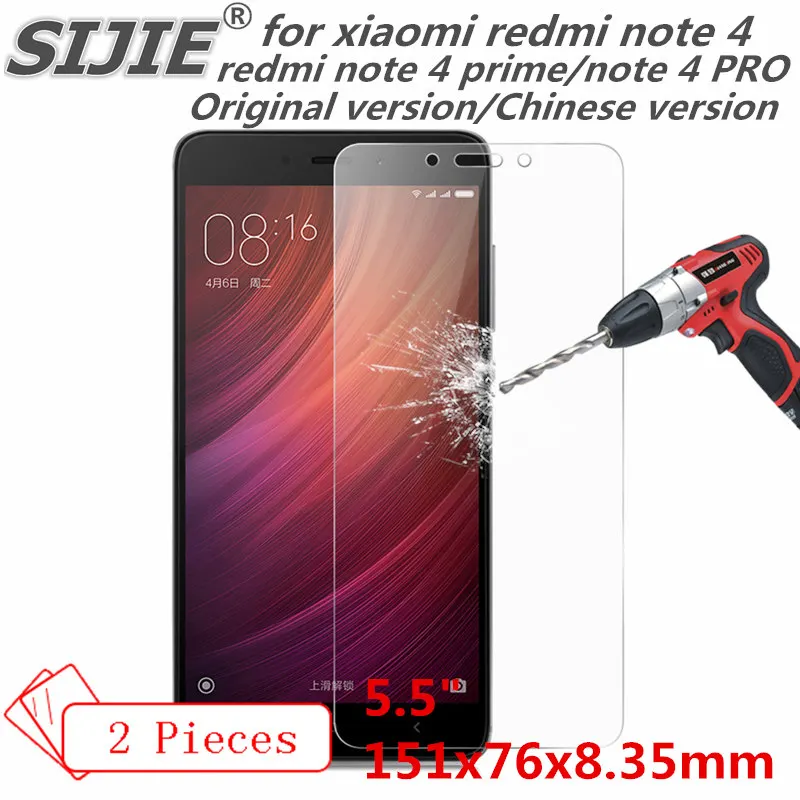 2 шт. закаленное Стекло для Xiaomi Redmi Note 4 Pro prime оригинальный китайской версии