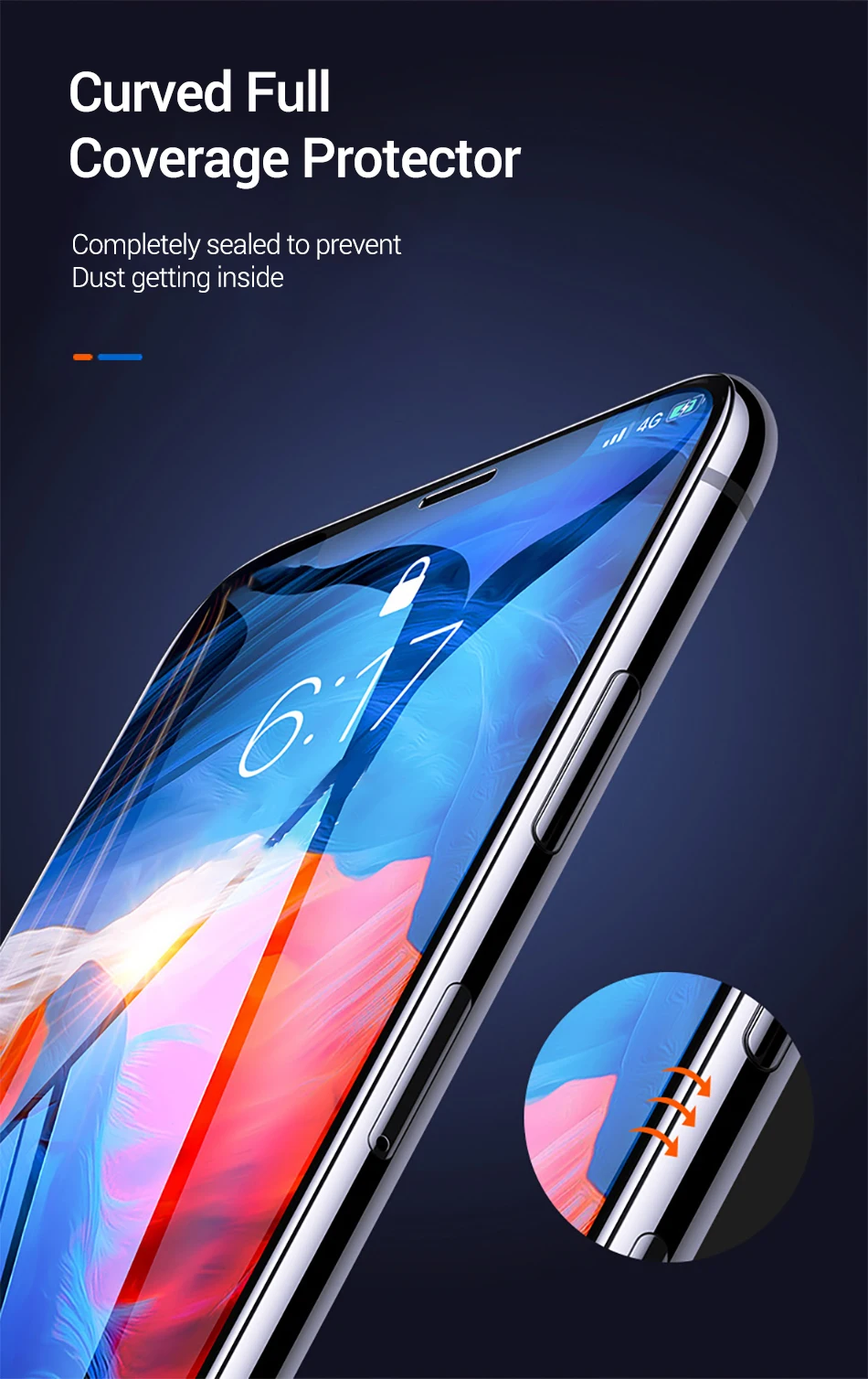DIVI [2-Pack] Защита экрана закаленное стекло для iPhone Xs Max Xr X XS полное покрытие IP Xsmax ipone защитное стекло Защита R
