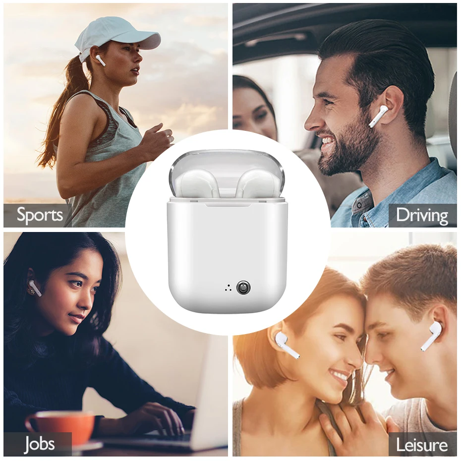 Беспроводная гарнитура с bluetooth стерео наушники беспроводные вкладыши Наушники