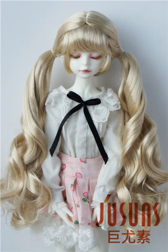 JD330 1/6 1/4 1/3 красивый кукольный парик BJD парики YOSD MSD SD длинные двойные пони Страна Девушка Кукла волосы модные аксессуары куклы