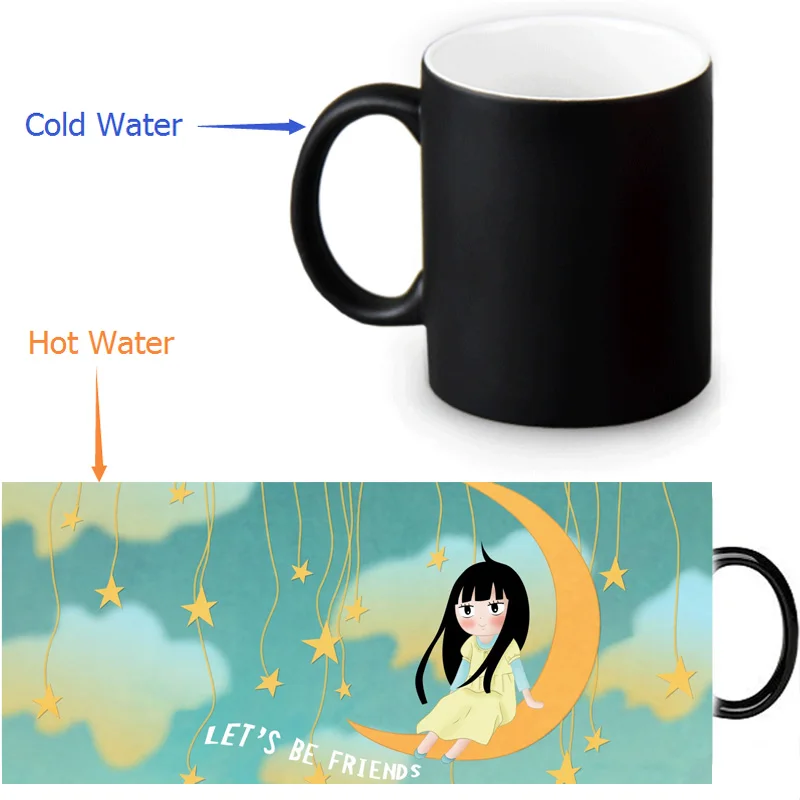 Чайные кружки Kimi ni Todoke волшебные кофейные трансформеры термоменяющие цвета