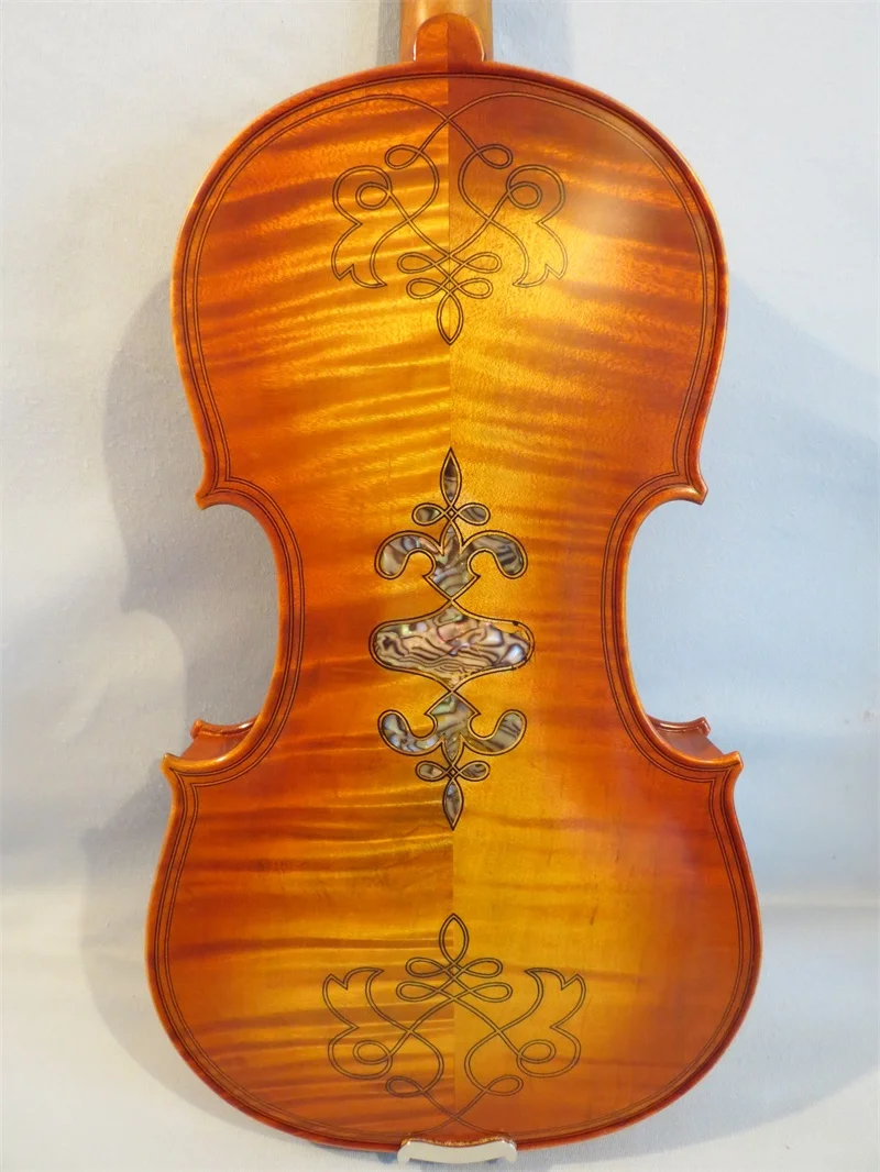 Струд стиль песня брена маэстро скрипка 4/4 двойной очистки резная задняя #14176 |