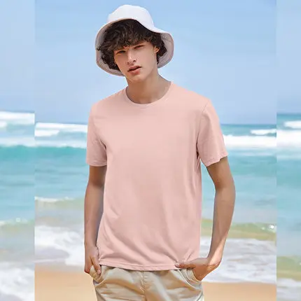 pick SEMIR, летняя мужская футболка с коротким рукавом,, простая, круглый вырез, стрейч, одноцветная, новая верхняя одежда, трендовая футболка, Мужская Уличная одежда, XS-2XL - Цвет: pick