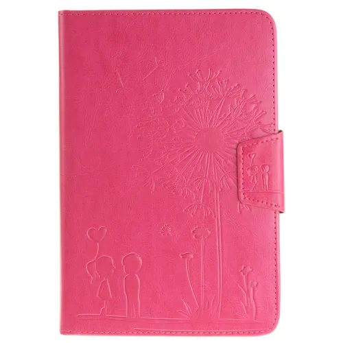 rose Изображение одуванчика PU кожаный чехол для Apple ipad mini 4 чехол для ipad mini 5 7,9 дюймов защитный чехол для планшета+ пленка+ ручка - Цвет: rose