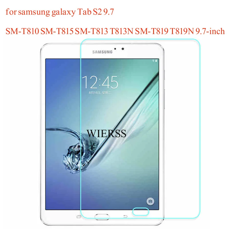 SAM T810 T815 Защитная пленка из закаленного стекла для экрана для samsung galaxy Tab S2 9,7 Wi-Fi 3g LTE SM T810 T815 T813 T813N T819 T819N 9," WIERSS - Цвет: SAM T810 T815