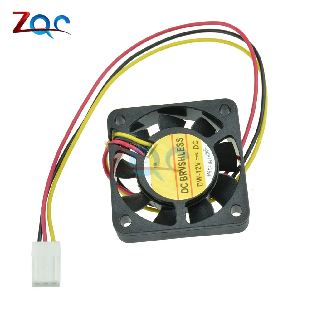 Чехол для компьютера кулер 3Pin 12V 4CM 40MM PC CPU охлаждающий вентилятор черный радиатор
