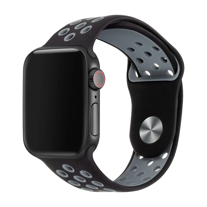 10 Ремешок для часов Iwatch Apple Watch 4 42 мм 44 мм силиконовый спортивный ремешок для Apple Watch 3 38 мм 40 мм сменные полосы 81010 - Цвет ремешка: 10