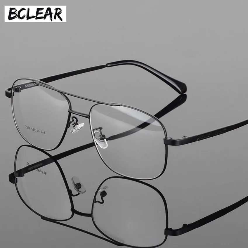 Фото Оправа для очков BCLEAR из сплава, для мужчин и женщин, чёрная, серая, Золотая, серебряная №1