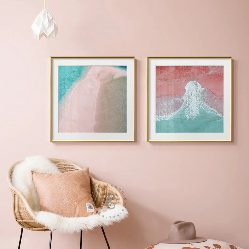 Картина на холсте с изображением скандинавского синего неба морского маяков