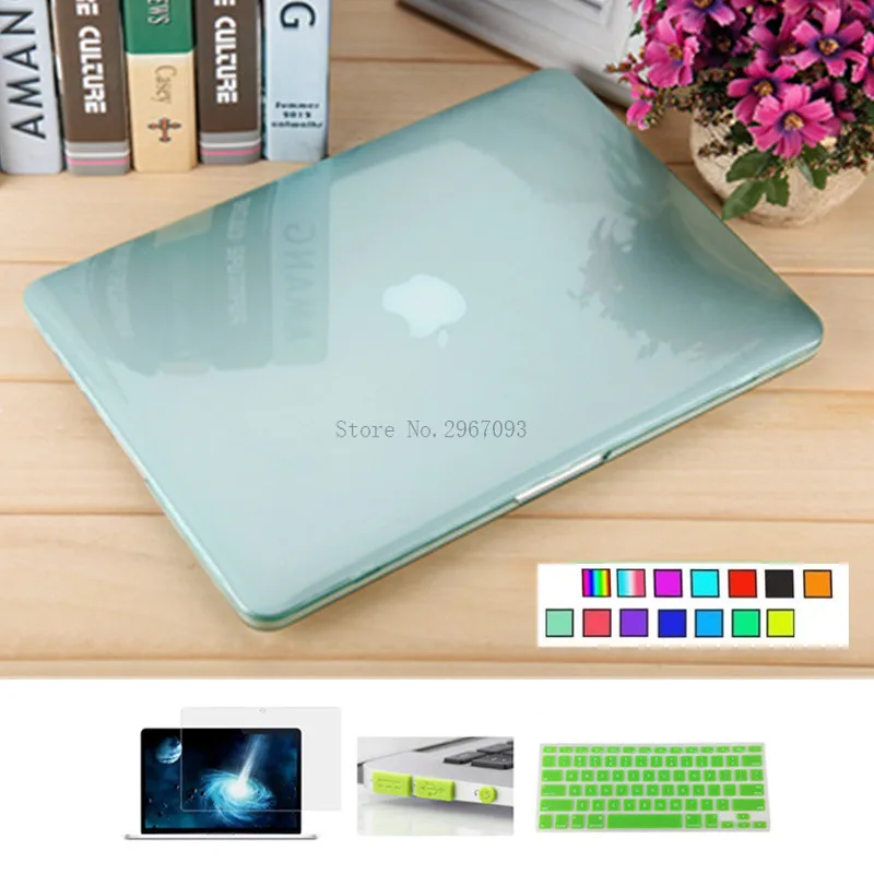 Для MacBook Pro 13 15 случай 2016 2017 A1706 A1708 A1707 w/out Touch Bar и retina прозрачного хрусталя Матовый