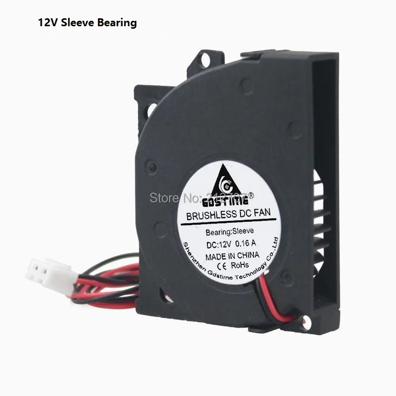 

5pcs Gdstime Black Brushless DC Cooling 12V 50x40x10mm 50mm Blower Fan 5010S