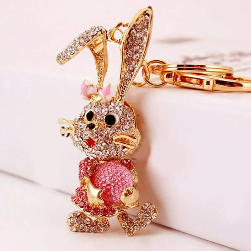 Новое поступление милые животные кролик брелок и кулон Для женщин Мода Стиль 2018