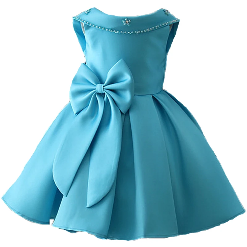 Girls Dress Kids Bownot Elegant Pageant Party Clothes Christmas Costumes For Children Toddler Infant 2-10T | Детская одежда и