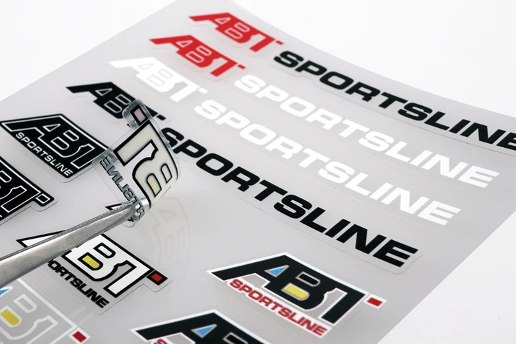 

Aliauto Car Styling ABT Sportsline Accessories Sticker and Decal for Volkswagen polo golf tiguan passat b6 b8 Audi Skoda