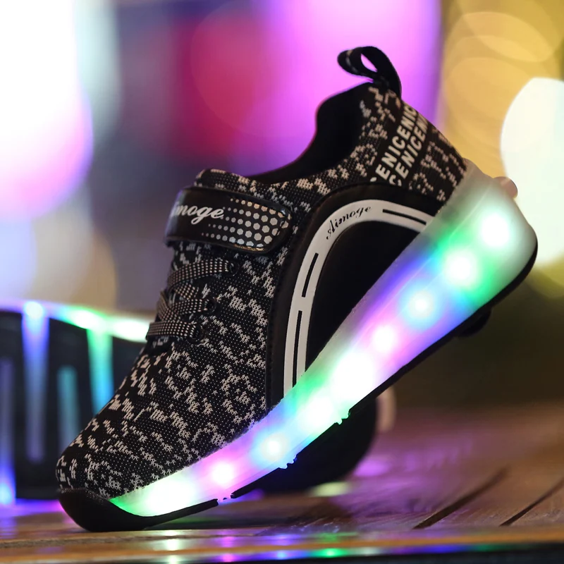 Heelys 2018 светящиеся кроссовки Детская обувь светящийся с колесами детский