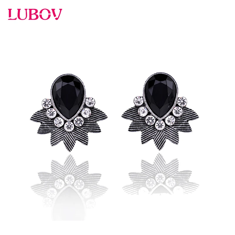 Женские серьги гвоздики с экзотическим акриловым камнем 12 цветов|drop stud earrings|fashion