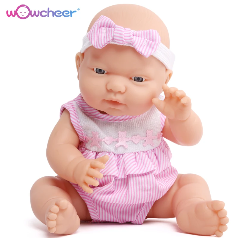 

WOWCHEER 13 inch 33cm Realistic Newborn Doll Silicone Vinyl Lifelike Boneca Newborn Mini Dolls Toys For Girl Brinquedo