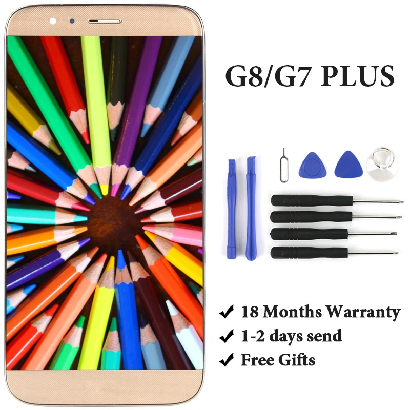5 'для G8 G7 Plus ЖК дисплей с сенсорным экраном в сборе замена для D199 LCD GX8|Экраны