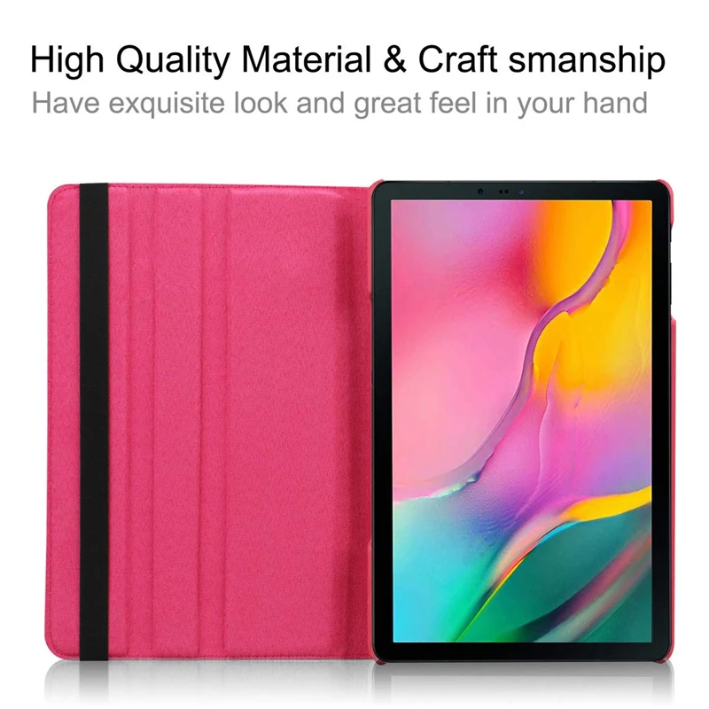 30Pcs/lot For Samsung Galaxy Tab A 10.1'' 2019 360 Degree Rotating PU Leather Case 10.1 inch T510 T515 | Компьютеры и офис