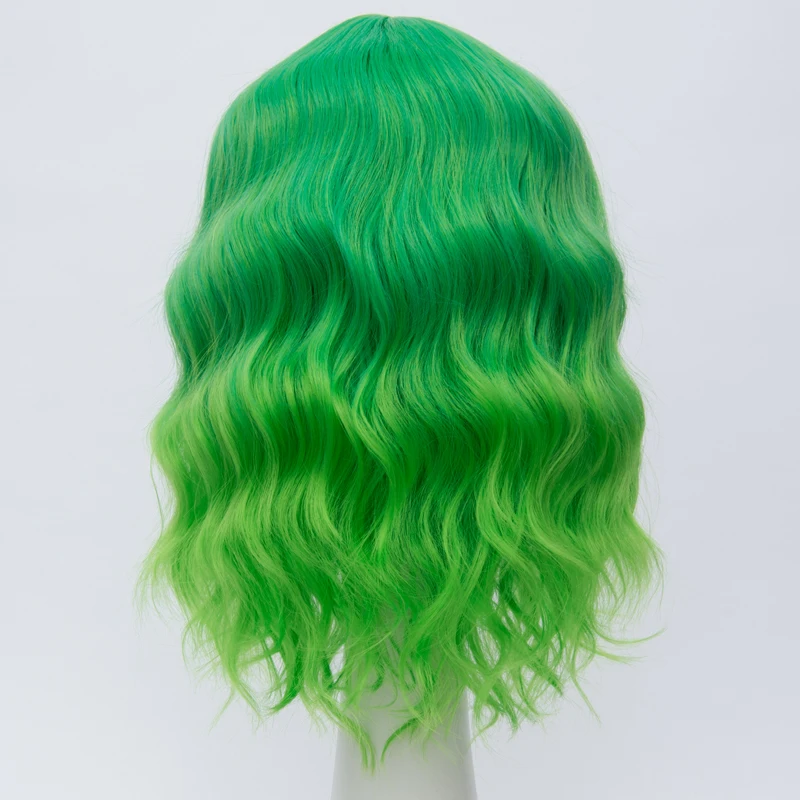 Similler Pixie Cut синтетические парики с челкой для женщин парик короткие вьющиеся волосы термостойкие розовый фиолетовый Ombre два тона - Цвет: X9