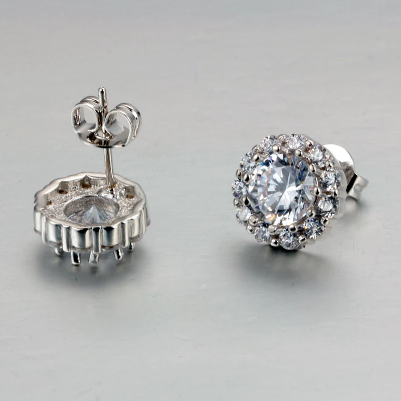 Комплект из колье и серёг с фианитом|wedding jewellery|jewellery for womennecklace set |