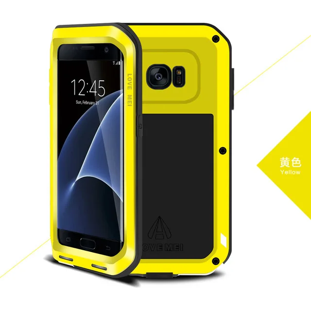 Original Love Mei Powerful Case For Samsung Galaxy S7 Edge G9350 G935A / G9300 Shockproof Metal Aluminum Cover + Package | Мобильные