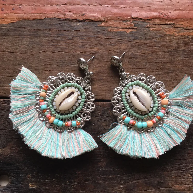 Dongmu jewellery 2017 new fashion party tassel earrings pendant retro bohemian lady jewelry year gift | Украшения и аксессуары
