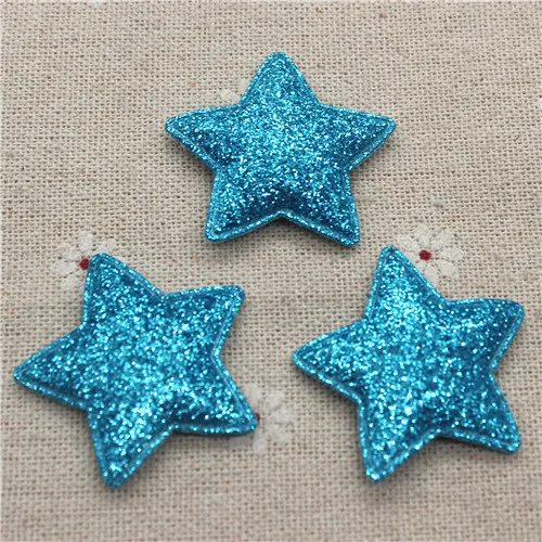 3 м 20 шт. разноцветные нетканые блестящие нашивки со звездами|glitter felt applique|felt