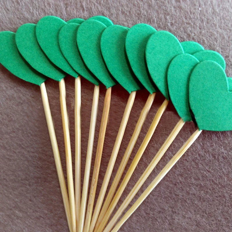 10 шт./компл. любовь форма кекс Toppers для дня рождения украшение сердце десерт Topper