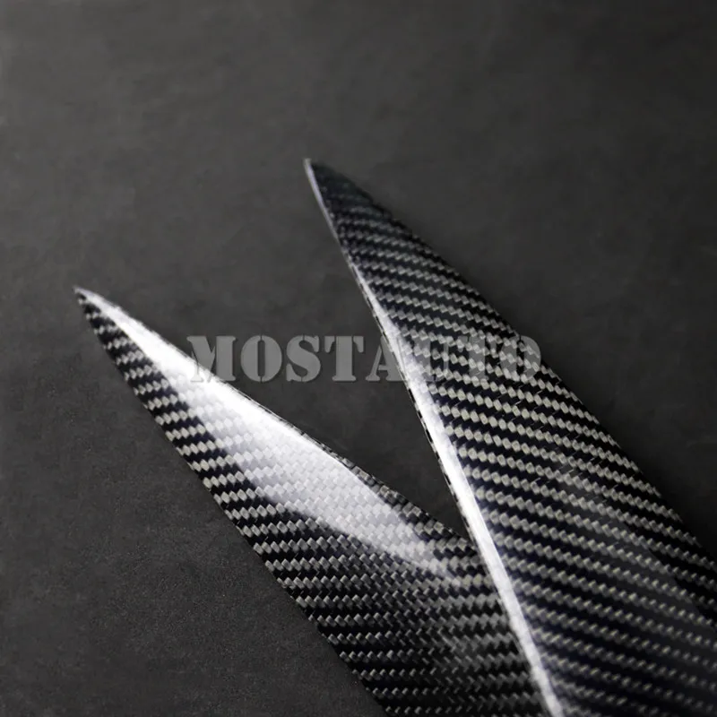 For Benz C Class W204 Carbon Fiber Headlight Eye Lid Eyebrow Cover 2008-2013 2pcs Car Accessories Interior Decor Trim | Автомобили и