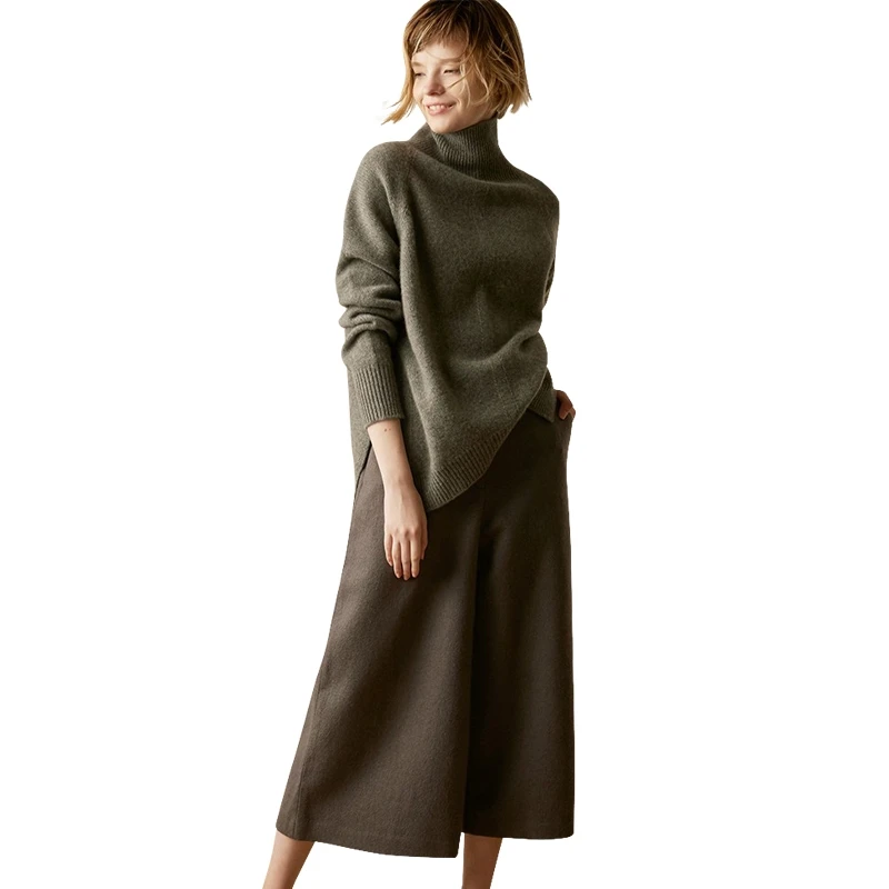BELIARST Spring and Autumn Women Sweaters And Pullovers Long Sleeve High Collar Cashmere Sweater Ladies Knitted | Женская одежда
