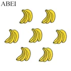 10 шт.лот, детские джинсы с аппликацией в виде фруктов, наклейки с вышитыми маленькими бананами, Лоскутная Одежда ручной работы