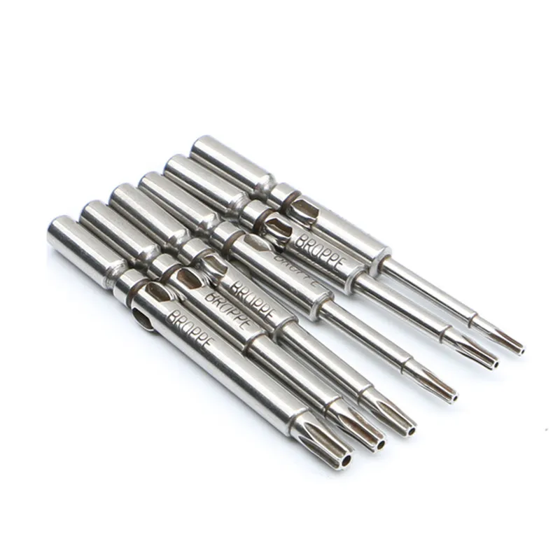 6 шт. 60 мм Шестигранная головка электрической отвёртки Слива торкс отвертки 5