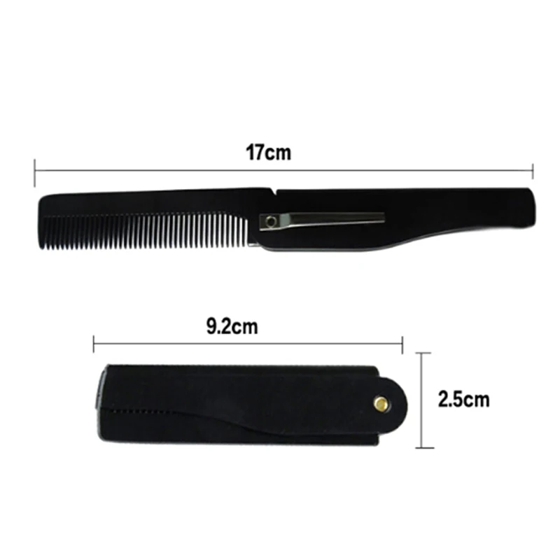 

1pc Folding Beard Comb Hairdressing Beauty Tools For Men Women Beard Styling Comb Black 2019 HOT