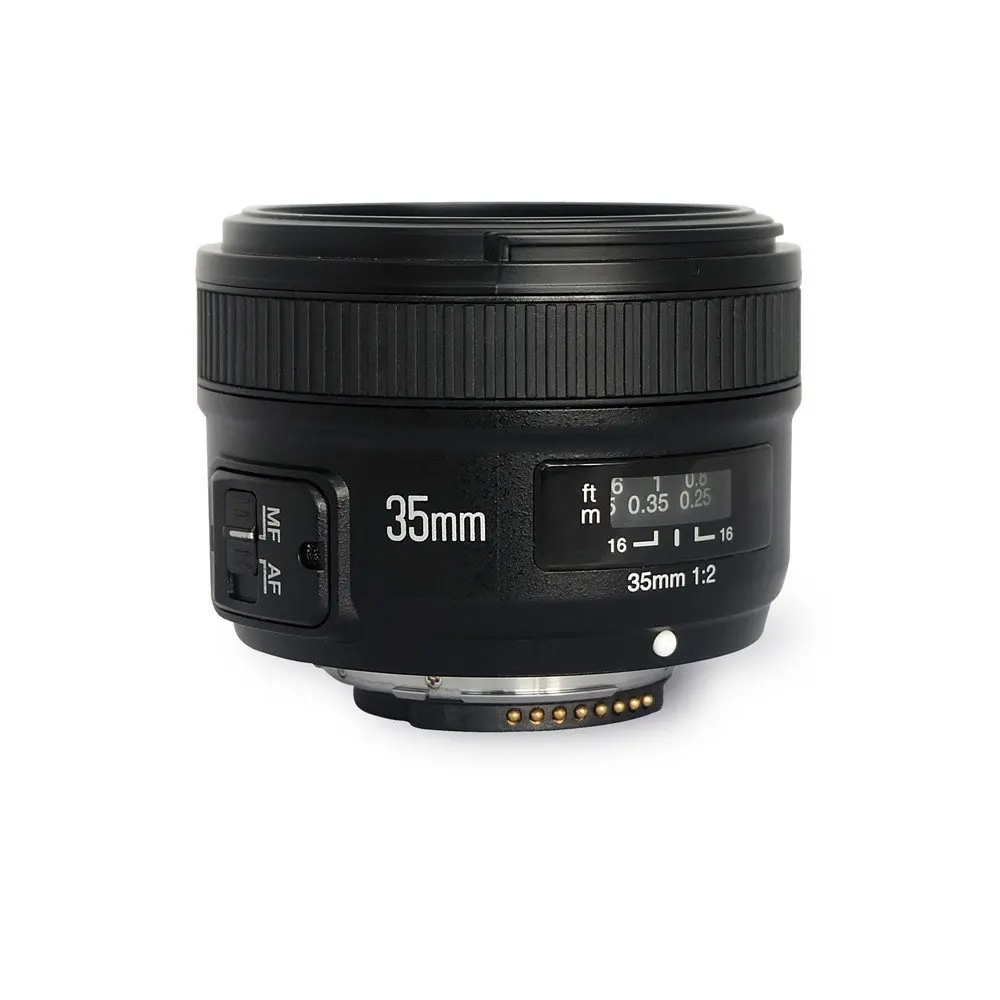 Объектив YONGNUO YN35mm F2 1:2 AF/MF широкоугольный объектив с фиксированным/Прайм